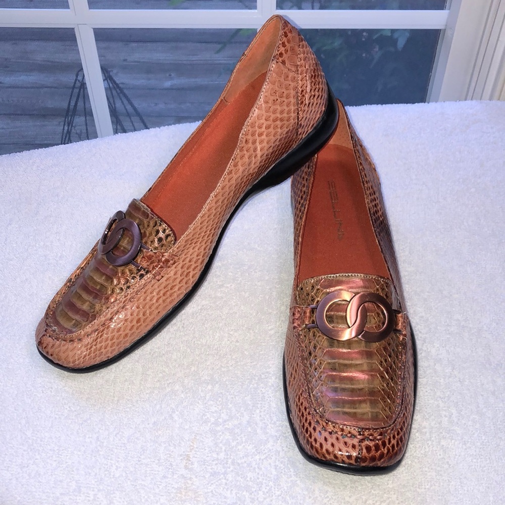 NWOT Bellini Genuine Snakeskin Barcelona loafers